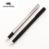 Фонтановые ручки Jinhao Black Silver Colors Office Ef f Nib Pen Студенческие школьные канцелярские товары Поставки чернильной каллиграфия ручка 230707