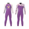 Women's Swimwear 2023 Long Sleeve Children Bathing Suits Outdoor Sport Kids Purple One Piece Girls 2.5MM Warm Girl Clothes