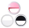 Produttore di ricarica USB LED Flash Beauty Fill Selfie Lampad Selfie Ring Light ricaricabile per tutti i tipi di smartphone 4