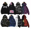 Designer Ape Hoodie Shark Hoodies Zipper Sweatshirts Fashion Full Zip Crazy Face Jacket Warm Jackets Big Abc Felpa Camo Sudadera Hooded Coat x Tnh