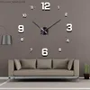 Настенные часы 2022 Современный дизайн Большие настенные часы 3D DIY QUARTZ CHACK WATCH ACRYLEM MIRROR СИТКА