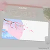 Mouse Pads Wrist Cherry Blossoms Art Desk Mat 1200x550 Custom Gaming Mouse Pad Large Mousepad Big Slipmat PC Gamer Carpet Table Rug R230710