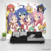 Tapisseries Lucky Star Tapisserie Tenture Anime Fond Tissu Tapisseries Décoratives Décor À La Maison Pour Chambre R230710