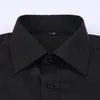 Herrenhemden, klassisch, schwarz, französische Manschettenknöpfe, Herren-Business-Kleid, Langarmhemd, Revers, Herren-Social-Hemd, 4XL, 5XL, 6XL, reguläre Passform, 230710