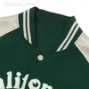 Herrjackor American Retro Letter Broderi Läderjacka Baseballuniform Kappa för män och kvinnor Ull Lös Lovers' Top Fashionabel Hög HKD230710