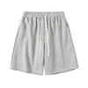 Calças masculinas verão casual simples cintura elástica esportes treino roupas carpinteiro shorts grande e alto atlético para homens