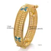 Bangle Fashion Bangles для женщин мужчины африканский дубай 18K Золотые браслеты аксессуары для свадебных вечеринок