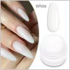 Esmalte de uñas de Gel de 8ml para extensiones de estructuras de uñas de manicura rosa blanco claro arte de uñas barniz duro Gel de construcción UV