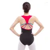 Stage Wear Ballerina Body Danza Balletto Per Le Donne Senza Maniche Sexy Back Sport/Yoga/Danza Body Ginnastica