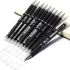 Ballpoint Pens 10pcs 05 мм написание стержней стержней стирания пера стирание Blue Black Ink School School Catchater Office 230707