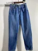 Damen Jeans Hohe Taille Blaue Frauen Reißverschluss Vintage Lose Allgleiches Weibliche Mode Denim Lange Hosen Frühling Herbst