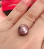 Pierres précieuses en vrac Magnifique 11- 12mm Perle rose lavande ronde des mers du Sud non percée