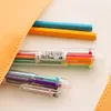 Ballpoint Pens Jonvon Satone 20pcs Ball Point Pen Marker Korea Creative Stationery 6 Color In 1 School Supplies For Kid 230707