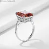 Fedi nuziali Kuololit Diaspore Sultanite Gem Ring Women's Authentic 925 Sterling Silver Jade Cut Fidanzamento Promessa Gioielli squisiti Z230712