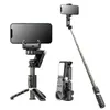 Desktop Gimbal Stabilisator Drahtlose Fernbedienung Stativ Selfie Stick Gesicht Tracking Telefon Halter Selfie Stick Stativ Füllen Licht