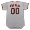 San Francisco Vintage Baseball Jersey Personalizado Qualquer Número e Nome Jerseys Todos Costurados Masculino Feminino Juvenil Rápido