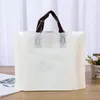 Storage Bags Plastic Handbag Clothing Store Shopping Package Portable Colors Fast Food Restaurant For Takeout Handle White Pocket
