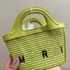 Stroh Mini Totes Taschen Designer Marke Tasche Mainis Strand Umhängetasche Luxus Handtasche Mode Schulter Hohe Qualität Leinwand Dame Frauen brief Geldbörse Telefon Brieftasche