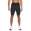 Pantaloncini da uomo Palestra professionale Fitness con tasche Gamba lunga Sport Corsa Allenamento Traspirante Collant elastico ad asciugatura rapida