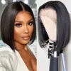 Bob Lace Front Wigs человеческие парики волос кружевные парики Bob Wigs прямой короткий боб парик 13x4