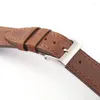 Paski do zegarków Quick Release Crazy Horse skórzany pasek do zegarków 18mm 19mm 20mm 21mm 22mm paski górna warstwa bransoletki ze skóry bydlęcej