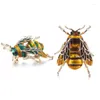 Broches Leuke Emaille Bee Voor Vrouwen Mannen Insect Broche Pins Sjaal Jurk Revers Pin Pak Decoraties Sieraden