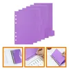 Sheets Pocket Separator Plastic Binder Divider Hand Account Dividers Ring Pvc Paper Tabs Page
