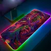 Hyper Beast Tapeta Podkładka pod mysz do gier RGB Komputer do gier Laptop Gamer Podświetlana klawiatura Led Akcesoria do gier na komputery stacjonarne Duża podkładka pod mysz