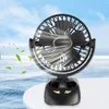 Electric Fans 1200/3000/6000mAh Table Fan 90 Degrees Rotation with Clip Small Desktop Fan USB Charging Electric Cooling Fan for Bedroom Office