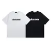 BLCG LENCIA 2023 Summer New 250g 100% Cotton T-shirt Men High Quality Print Color Sleeve Drop Tshirts Oversize Tops 2023191