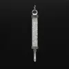 Pendant Necklaces Trendy-beads Silver Plated Layer Citrines Crystal Pillar Tourmaline Stone Jewelry