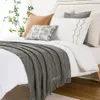 Couvertures nordique couleur unie jeter couverture Plaid doux tricoté pour lit canapé couverture couvre-lit pour décoratif avec gland 230710