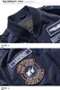 メンズジャケット春秋薄型ボンバージャケット男性の空軍 MA 1 タンク刺繍ミリタリーベースボールジャケット制服コートツーリングジャケット HKD230710