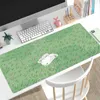 Tappetini per mouse Polso Cute Rabbit Green Anime Mouse Pad Gaming XL Personalizzato Large Home Mousepad XXL Tappeto da scrivania Ufficio Tappetino per laptop morbido antiscivolo R230710