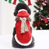 Odzież dla psów Odzież świąteczna Zimowa bluza z kapturem Xmas Pet Outfit Kot Puppy Yorkshire Kostium Mały pudel Pomorski płaszcz