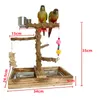 Bird Perch Platform Stand Wood Parrot Playground Cage Accessories for Small Anminals Rat Hamster Gerbil Rat Mouse Lovebird Finches Conure Budgie Exercise Toy