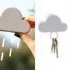 Ganchos criativos em forma de nuvem magnético autoadesivo porta-chaves de parede para casa em rack cabide