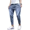 Mens Jeans Spring Stretch fit Business Casual Plus Size 5XL Calça Jeans Masculino Preto Azul Harém Calça Cowboy Streetwear 230710