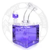 8.5 インチ混合色 DAB リグ水ギセル リサイクラー工場卸売グリセリン コイル冷凍可能ガラスガラス水道管冷却クール ボン
