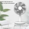 Electric Fans Cameras Home Silent Fan 1200mAh Batterikapacitet Desktop Office Tyst kylfans USB -laddning för hemmakontor Camping utomhus