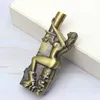 Creative Sexy Beauty Butane Lighter Inflatable Windproof No Gas Lighters Bronze Metal Smoking Accessories MGLV
