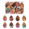 Bracelets 1 Set Resin Wood Pendants Walnut Wooden Charms Rectangle Leaf Star for Jewelry Making Diy Dangling Earrings Bracelet Necklace