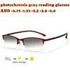 Solglasögon progressiva multifokala läsglasögon för män av hög kvalitet Ultralätt 1,0 1,5 1,75 2,0 2,5 3 3,5 4