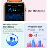 H90 Smart Watch Heren 1.81 'Bluetooth Call Watch Sport Dameshorloge AI Voice 24H Hartslag HRV MET Monitor Health Tracker Dameshorloge