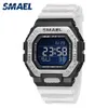 Digital Watch Electronic SMAEL Wrist Watch Shock Stopwatch 50M Waterproof Rectanle Led Clocke 8059 Men's Watches Sports For Man