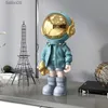 Decoratieve Objecten Beeldjes Plating Gouden Astronaut Ambachtelijke Sculptuur Standbeeld Nordic woondecoratie Luxe Ornamenten Decor voor Thuis Hars Kunst T230710