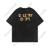 Herren-T-Shirts, hochwertiges Designer-T-Shirt von Gellary Dapt High Street Old Wash Water Skeleton Hand Bone Letter Printing Kurzarm-T-Shirt für Männer