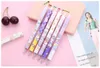 PCS High Beauty Press Pen Creative Purple Planet Neutral Student Stationery Office Water Based Signature