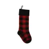 DHL Knit Christmas Stockings Buffalo Check Christmas Stocking Plaid Xmas Socks Candy Gift Bag Indoor Christmas Decorations 0710