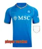 2023 2024 Napoli Soccer Jerseys Maglie Da Calcio Neapel 23 24 Kvaratskhelia Osimhen Football Shirts Napolis Valentines Day-tema skjortan målvakt